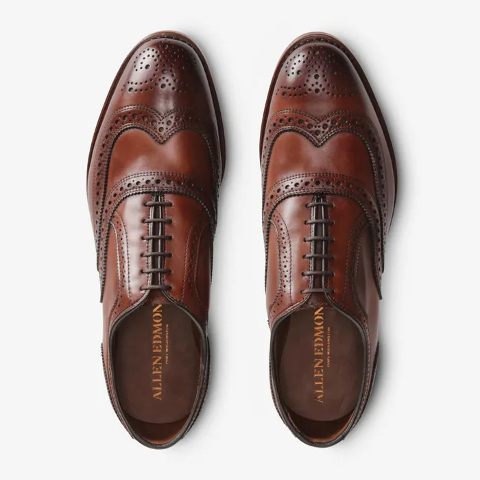 Allen Edmonds McAllister Wingtip Oxford Dark Chili Men Wide Width Shoes