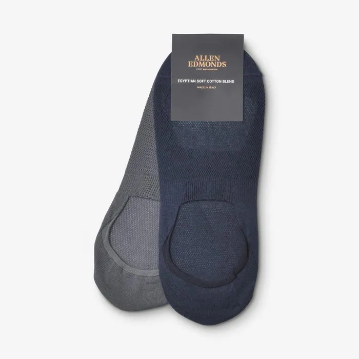 Allen Edmonds No Show Socks 2 Pair Pack Navygrey Men Socks