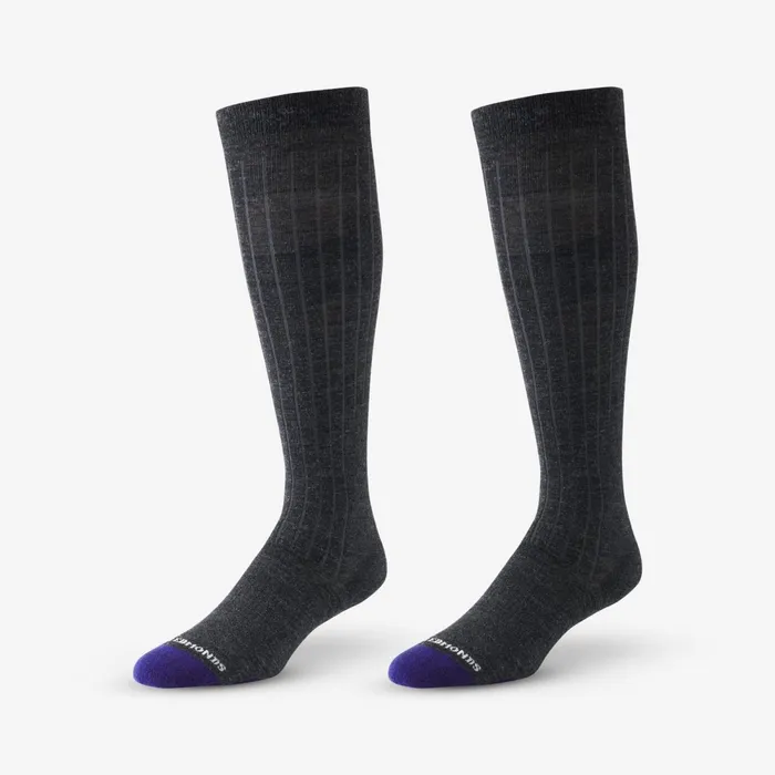Allen Edmonds OvertheCalf Merino Cool Dress Socks Charcoal Men Socks