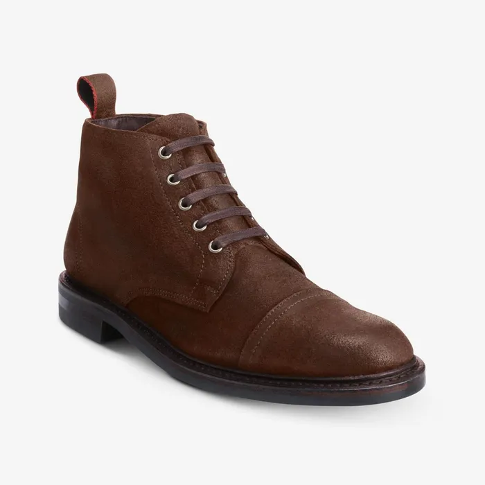 Allen Edmonds Patton CapToe Suede Boot With Dainite Rubber Sole Snuff Brown Suede Men Made In The Usa Allen Edmonds Patton CapToe Suede Boot With Dainite Rubber Sole Snuff Brown Suede Men Made In The Usa