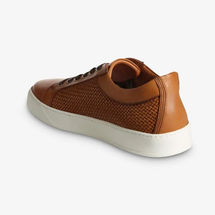 Allen Edmonds Perth Derby Weave Sneaker Walnut Weave Men Sneakers