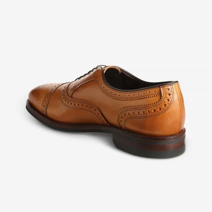 Allen Edmonds Strand Weatherproof CapToe Oxford With Dainite Rubber Sole Walnut Men Wide Width Shoes