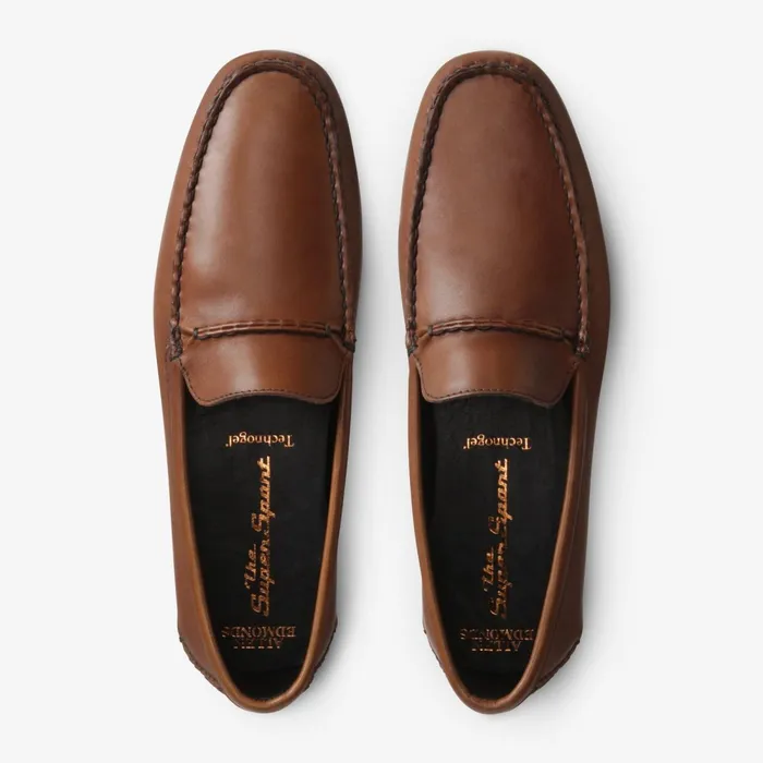 Allen Edmonds Super Sport Driver Mocha Brown Men Boat Shoes and Driving Mocs