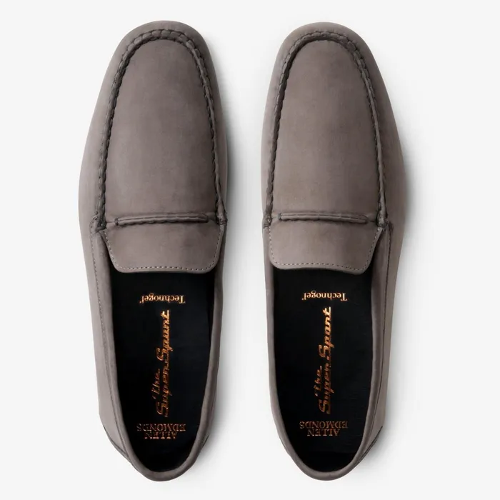 Allen Edmonds Super Sport Suede Driver Grey Men Boat Shoes and Driving Mocs