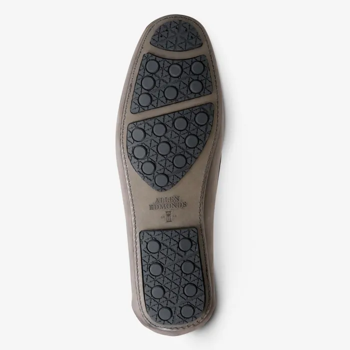 Allen Edmonds Super Sport Suede Driver Grey Men Boat Shoes and Driving Mocs