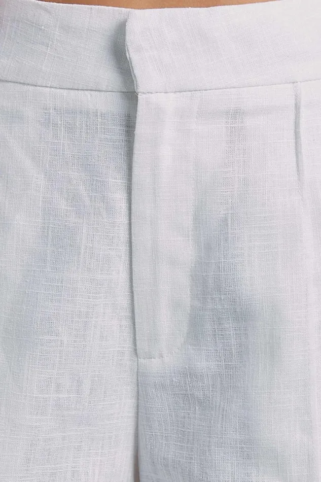 Amalie The Label 8211 Aleydise Linen Wide Leg Pants In White Women Showpo Pants