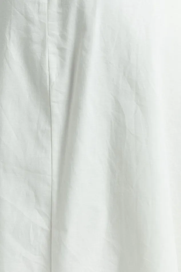Amalie The Label 8211 Freesia Linen Blend Halter Tie Neck Midi Dress In White Women Showpo Dresses