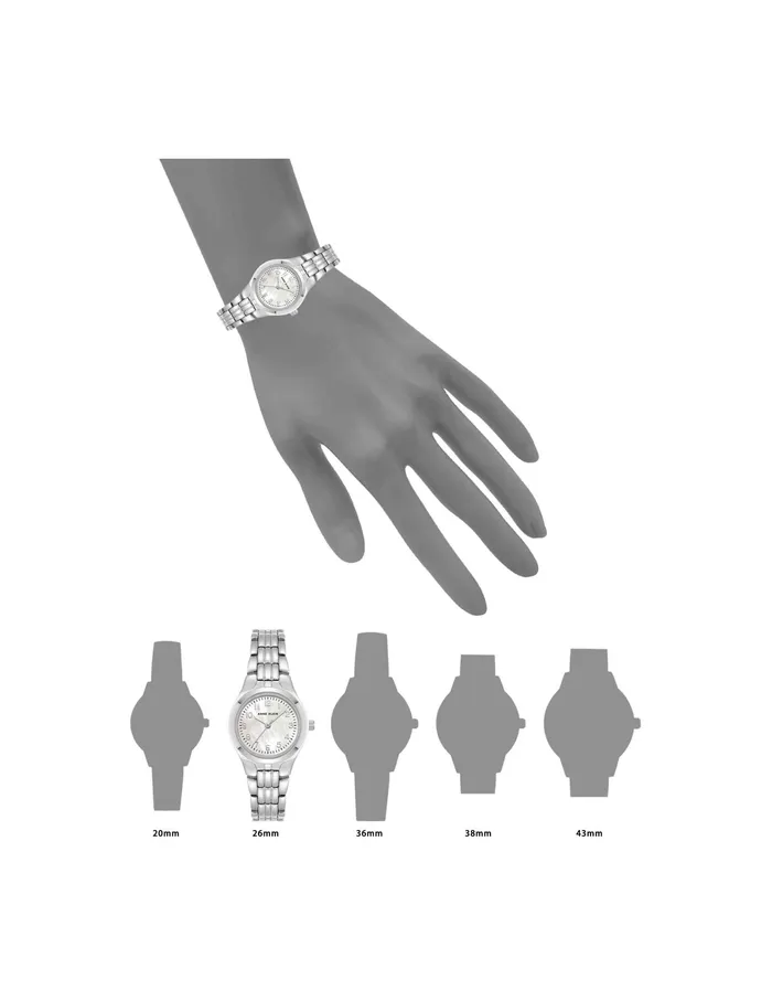 Anne Klein Classic Easy To Read Dial Watch Silvertone Women Watches 038 Jewelry