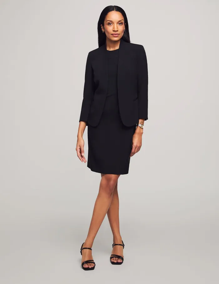 Anne Klein Executive Collection 2Pc Jacket And Dress Set Black Women Clothing