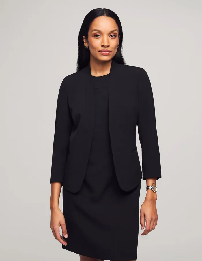 Anne Klein Executive Collection 2Pc Jacket And Dress Set Black Women Clothing