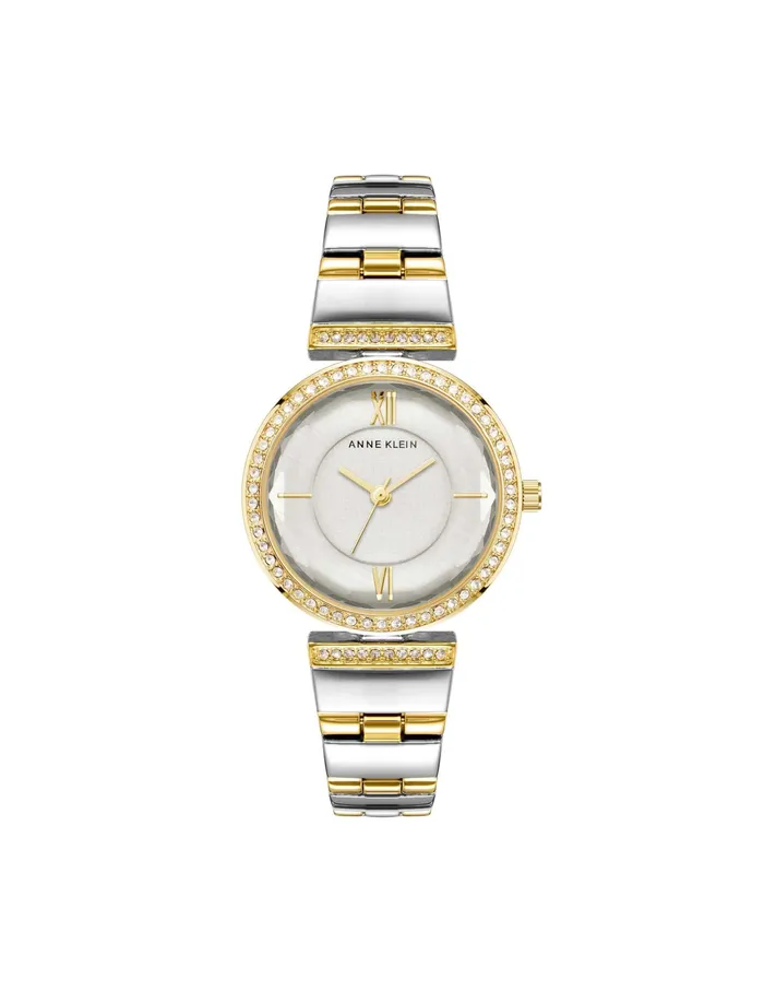 Anne Klein Premium Crystal Bracelet Watch Twotone Women Watches 038 Jewelry