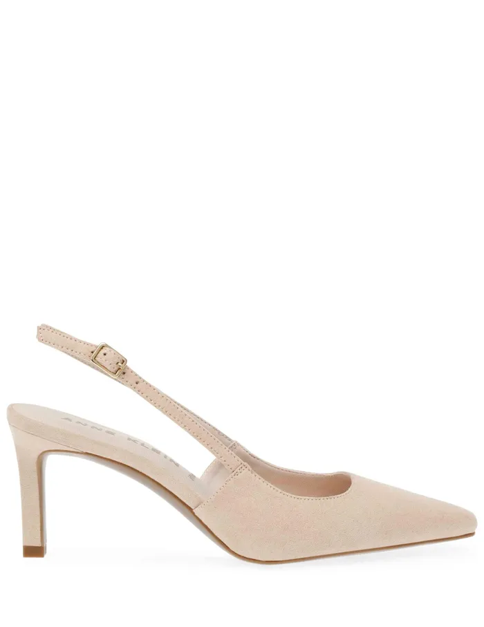 Anne Klein Rosel Dress Pump Beige Suede Women Shoes