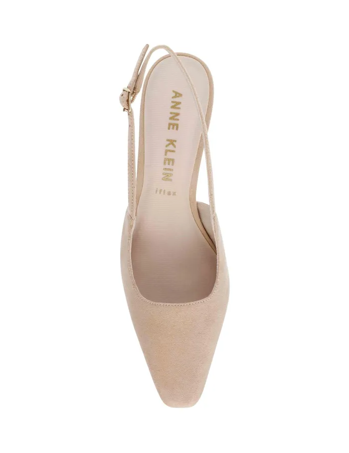 Anne Klein Rosel Dress Pump Beige Suede Women Shoes