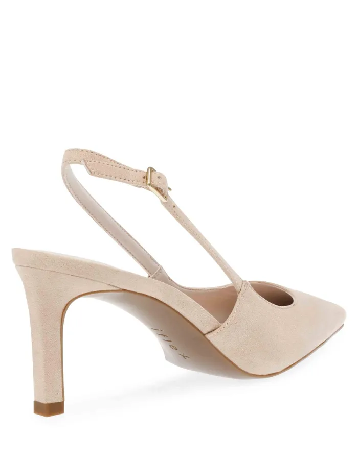 Anne Klein Rosel Dress Pump Beige Suede Women Shoes