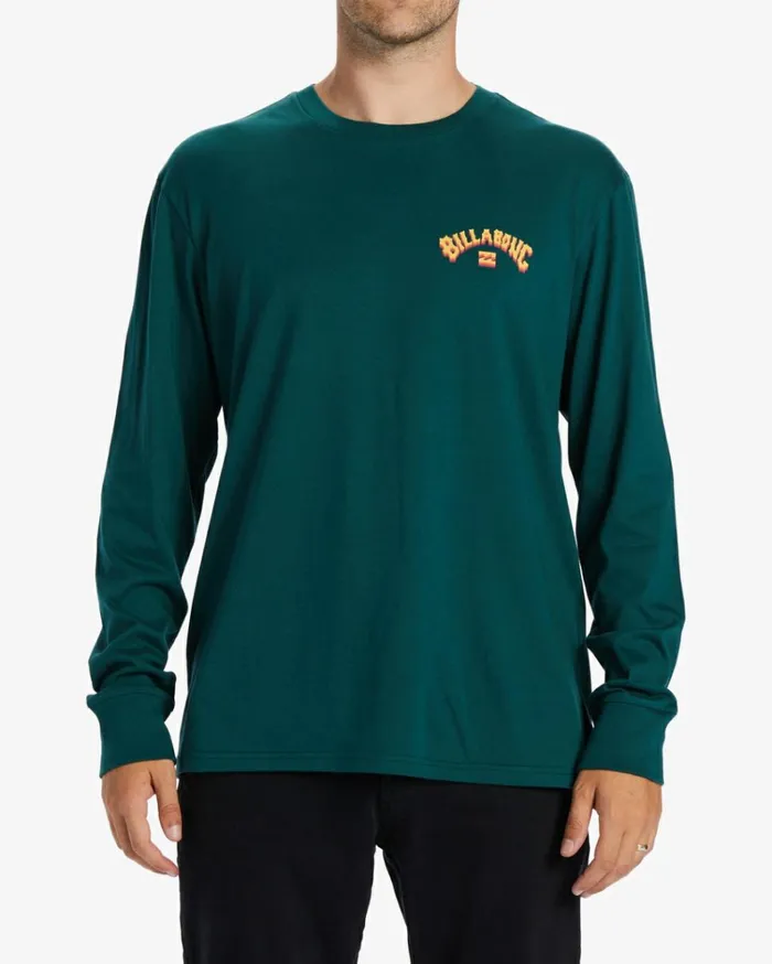 Arch Fill Long Sleeve TShirt Deep Teal Men Billabong TShirts