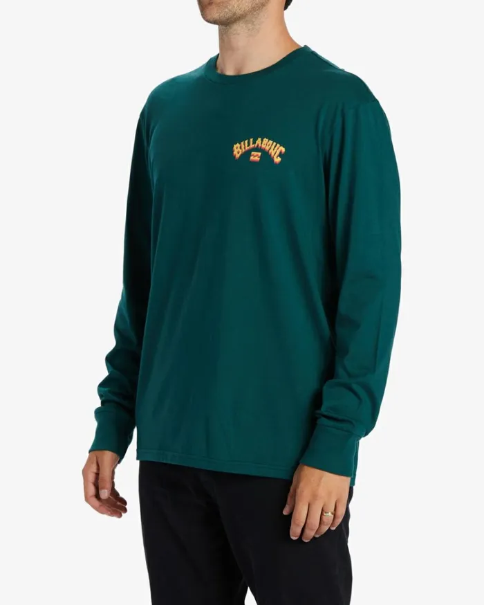 Arch Fill Long Sleeve TShirt Deep Teal Men Billabong TShirts