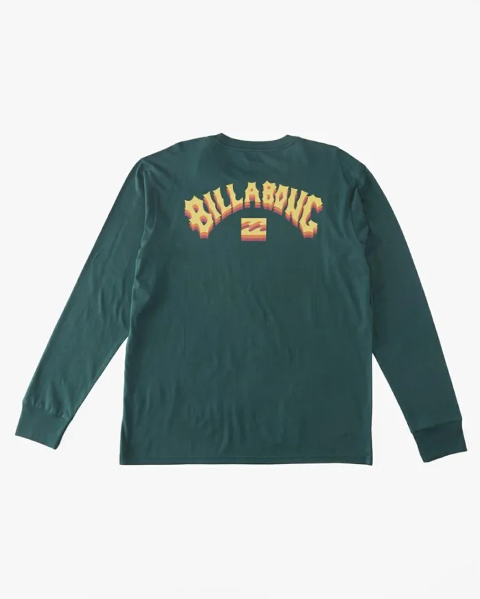 Arch Fill Long Sleeve TShirt Deep Teal Men Billabong TShirts
