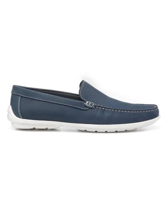 Archie Shoes Navy Mens Hotter SlipOn Shoes