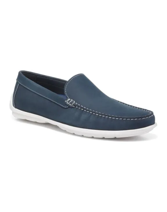 Archie Shoes Navy Mens Hotter SlipOn Shoes