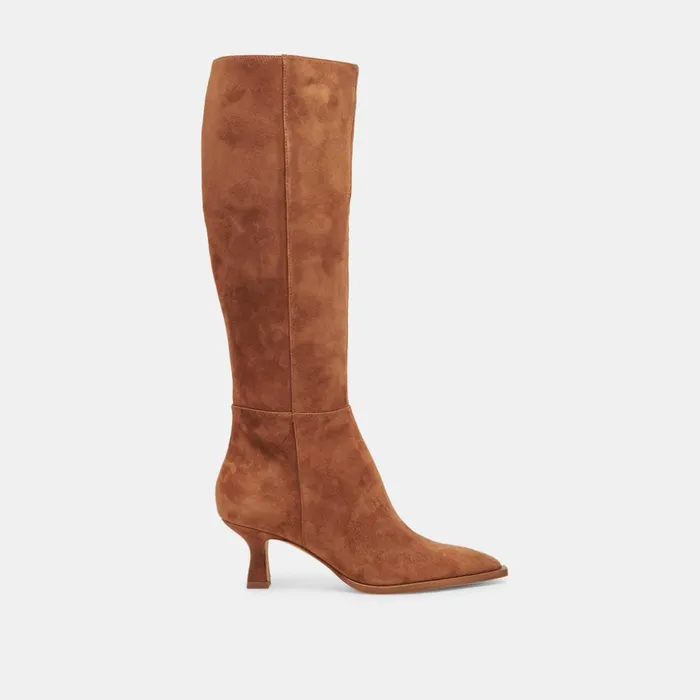 Auggie Boots Brown Suede Women Dolce Vita Boots and Booties