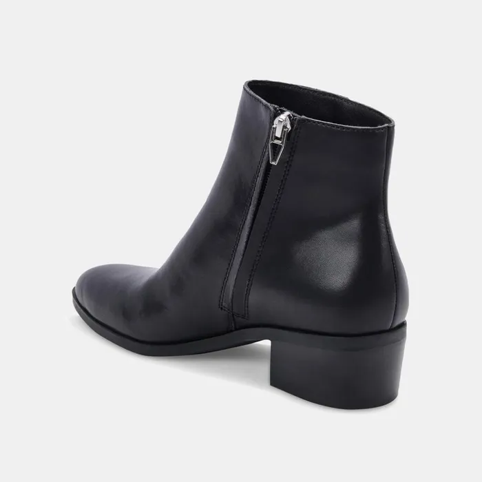 Avalon Booties Black Leather Women Dolce Vita Boots and Booties