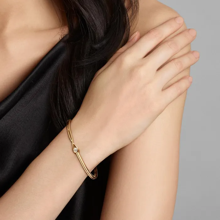 Bangles Women Pandora Online Infinite 14k Gold Labgrown Diamond Bangle Gold