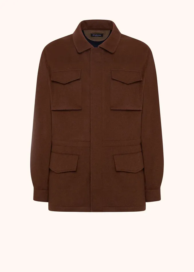 BEAVER CASHMERE UTILITY JACKET Men Kiton Outerwear