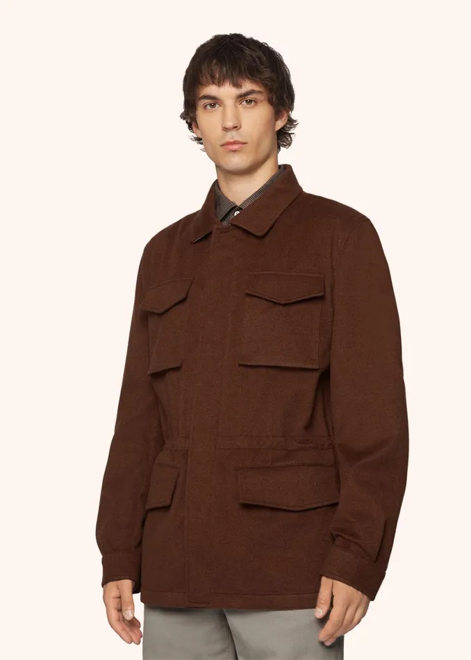 BEAVER CASHMERE UTILITY JACKET Men Kiton Outerwear BEAVER CASHMERE UTILITY JACKET Men Kiton Outerwear
