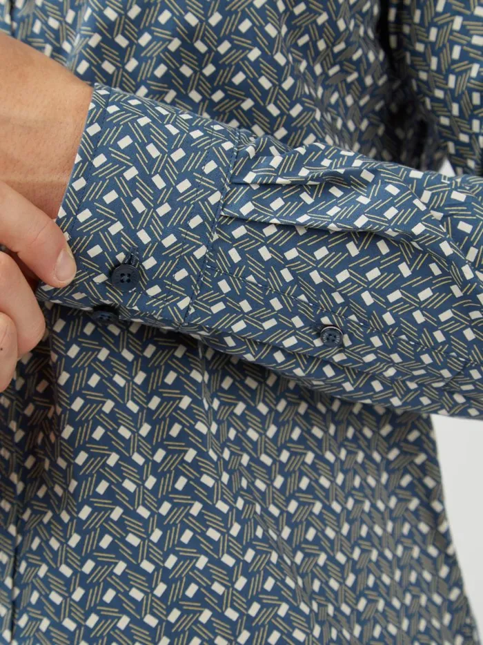 Ben Sherman Archive Print Shirts Men Mod Dash Print LongSleeve Shirt 8211 Blue Ben Sherman Archive Print Shirts Men Mod Dash Print LongSleeve Shirt 8211 Blue