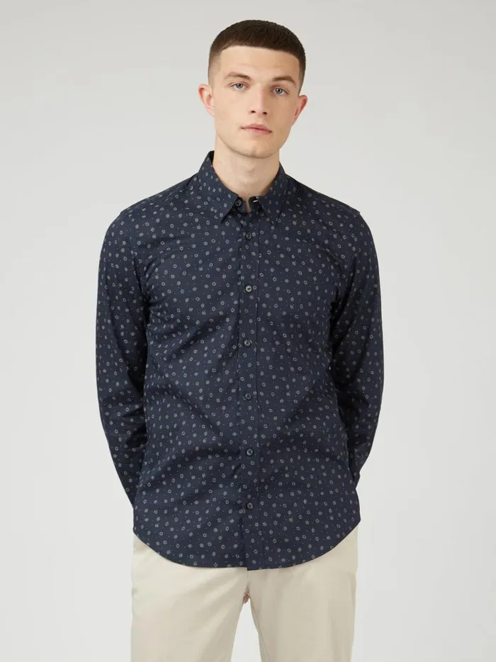 Ben Sherman Archive Print Shirts Men Scattered Spot Print LongSleeve Shirt Ben Sherman Archive Print Shirts Men Scattered Spot Print LongSleeve Shirt