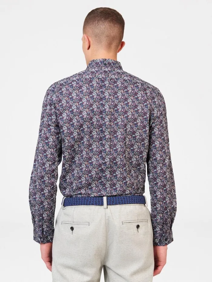 Ben Sherman Archive Print Shirts Men Winter Floral Print Shirt 8211 Plum Ben Sherman Archive Print Shirts Men Winter Floral Print Shirt 8211 Plum