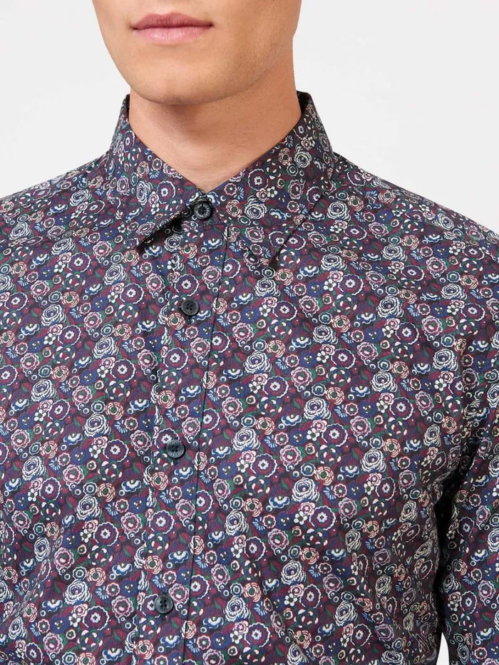 Ben Sherman Archive Print Shirts Men Winter Floral Print Shirt 8211 Plum Ben Sherman Archive Print Shirts Men Winter Floral Print Shirt 8211 Plum