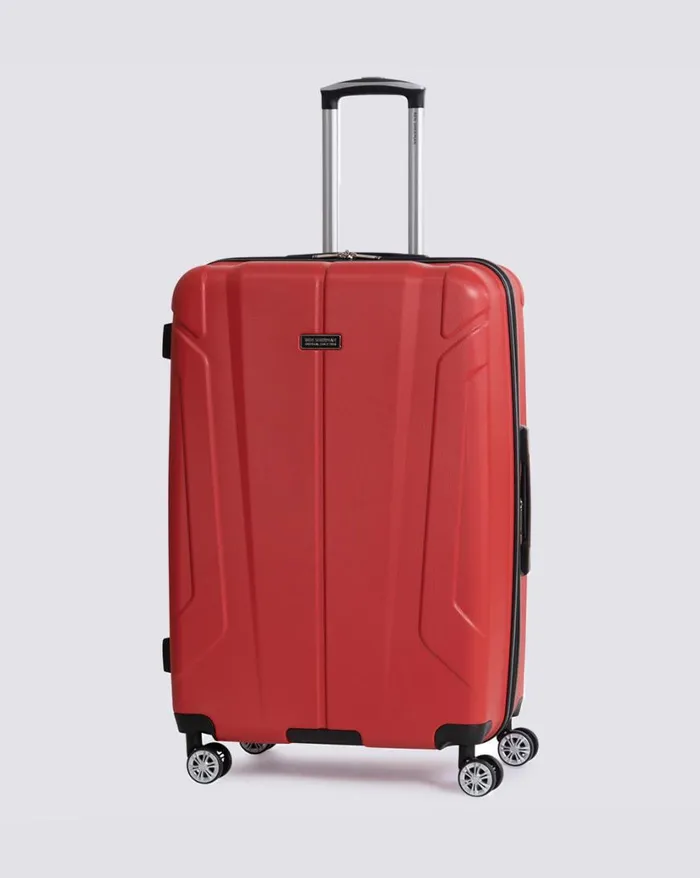 Ben Sherman Bags and Luggage Men Derby Hardside 3 Piece Luggage Set 8211 Lipstick Red