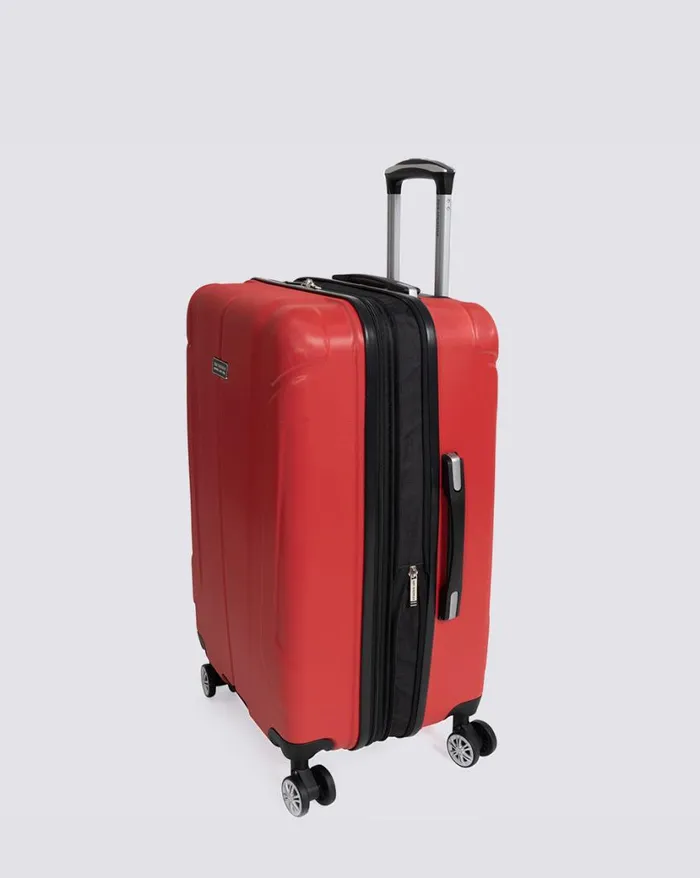 Ben Sherman Bags and Luggage Men Derby Hardside 3 Piece Luggage Set 8211 Lipstick Red