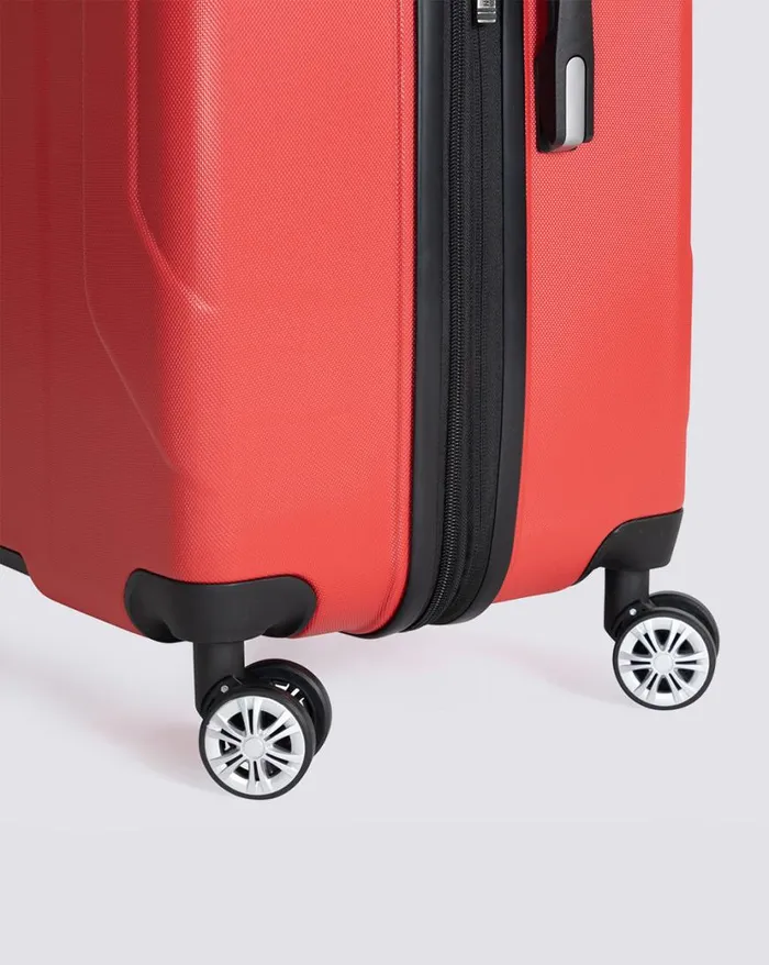 Ben Sherman Bags and Luggage Men Derby Hardside 3 Piece Luggage Set 8211 Lipstick Red