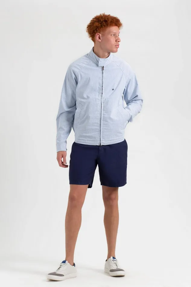 Ben Sherman Harrington Jackets Men Seersucker Ivy League Harrington Jacket Ben Sherman Harrington Jackets Men Seersucker Ivy League Harrington Jacket