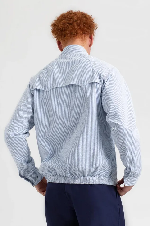 Ben Sherman Harrington Jackets Men Seersucker Ivy League Harrington Jacket Ben Sherman Harrington Jackets Men Seersucker Ivy League Harrington Jacket