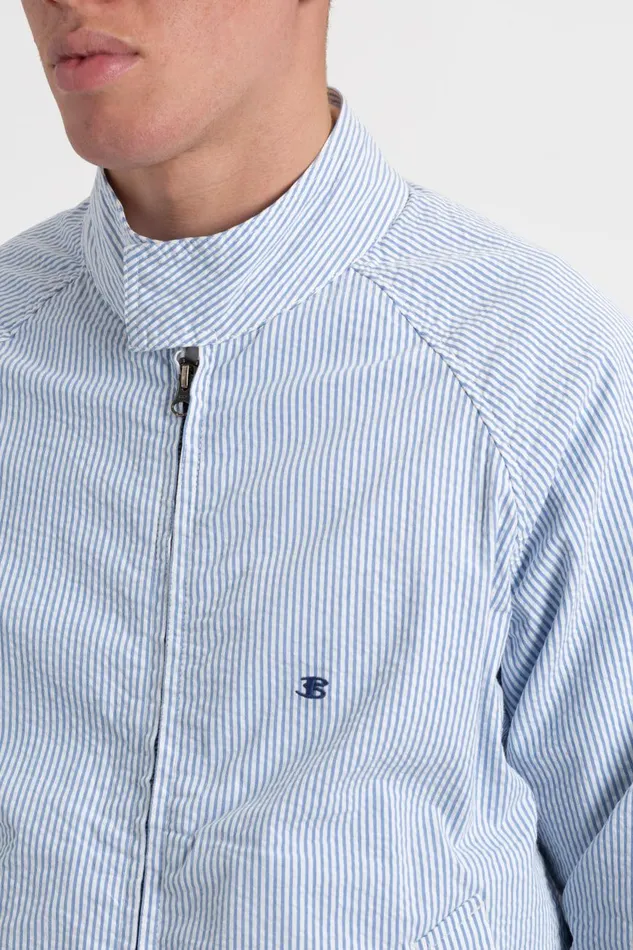 Ben Sherman Harrington Jackets Men Seersucker Ivy League Harrington Jacket Ben Sherman Harrington Jackets Men Seersucker Ivy League Harrington Jacket