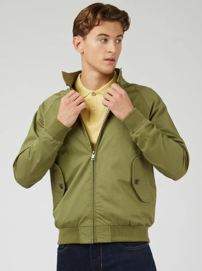 Ben Sherman Harrington Jackets Men Signature Harrington Jacket 8211 Loden