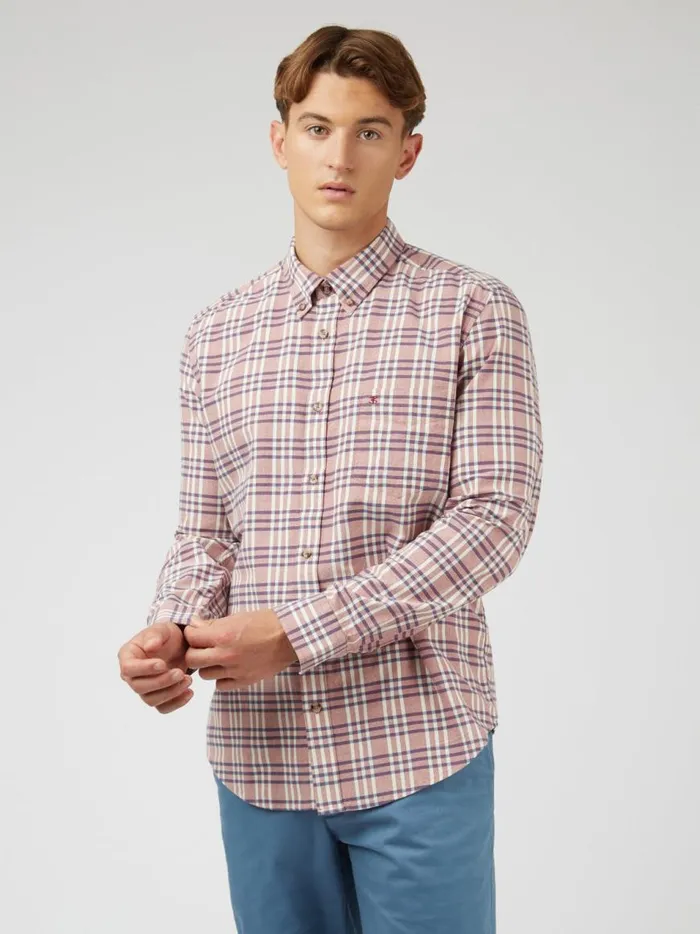 Ben Sherman Heritage Check Shirts Men Classic Oxford Check LongSleeve Shirt Ben Sherman Heritage Check Shirts Men Classic Oxford Check LongSleeve Shirt
