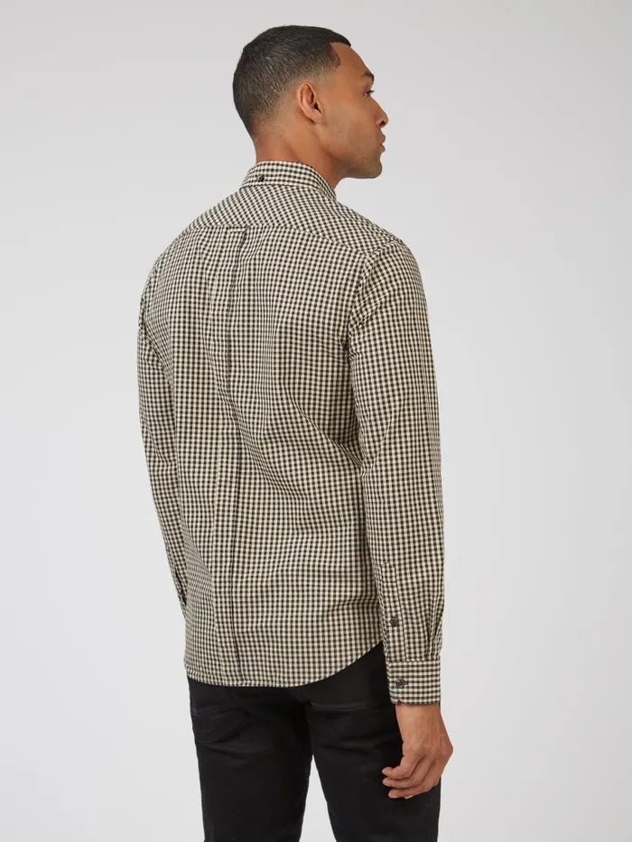 Ben Sherman Heritage Check Shirts Men Signature LongSleeve Gingham Shirt 8211 Black