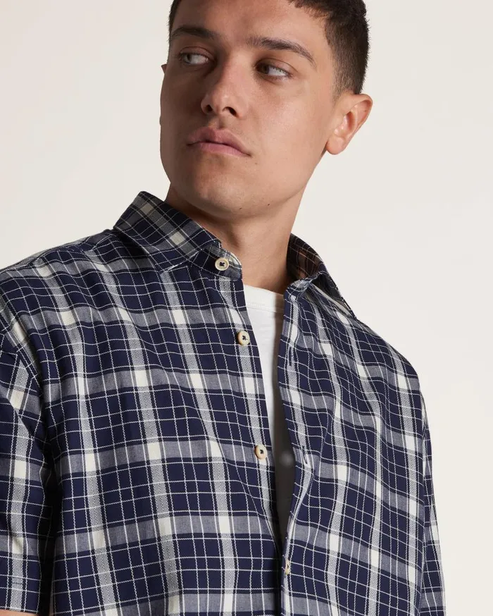 Ben Sherman Heritage Check Shirts Men Textured Check ShortSleeve Shirt