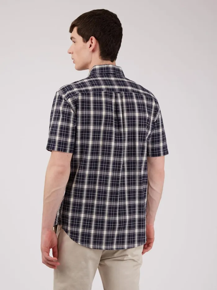 Ben Sherman Heritage Check Shirts Men Textured Check ShortSleeve Shirt