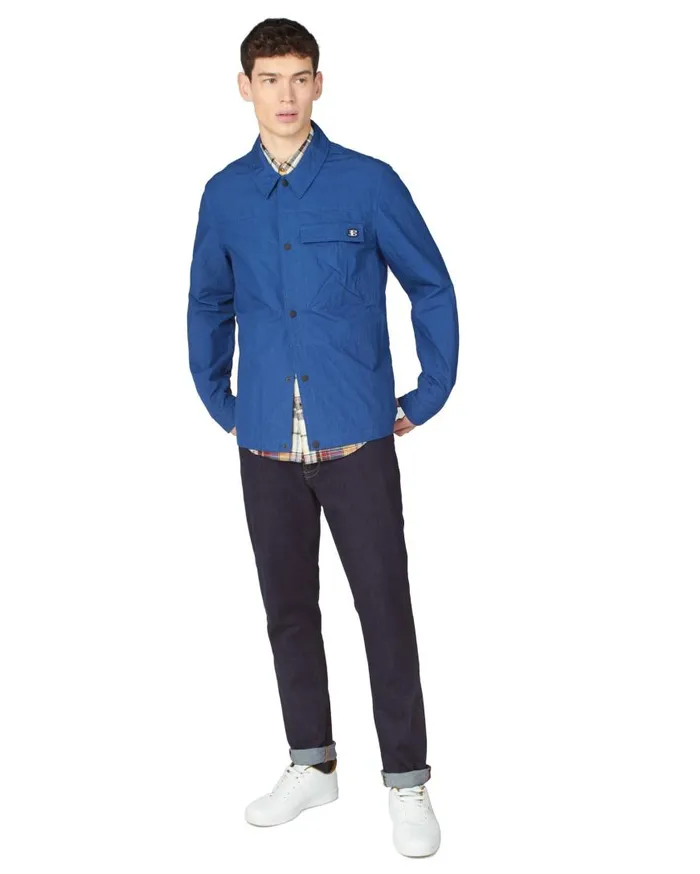 Ben Sherman Jackets and Outerwear Men Utility Jacket 8211 Airforce
