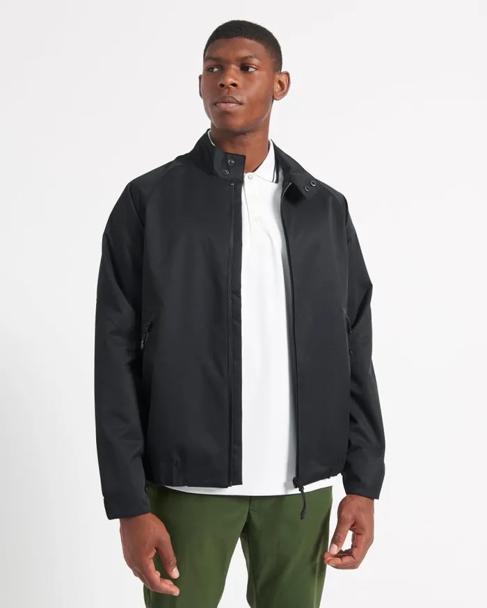 Ben Sherman Jackets and Outerwear Men Waterproof Harrington Jacket 8211 Black