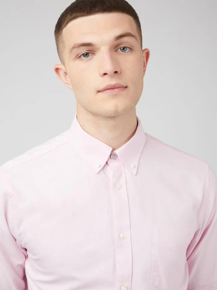 Ben Sherman Long Sleeve Shirts Men Signature Organic Oxford Shirt 8211 Light Pink Ben Sherman Long Sleeve Shirts Men Signature Organic Oxford Shirt 8211 Light Pink