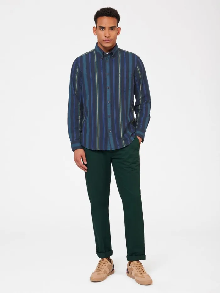 Ben Sherman Long Sleeve Shirts Men Signature Striped Oxford Shirt Ben Sherman Long Sleeve Shirts Men Signature Striped Oxford Shirt