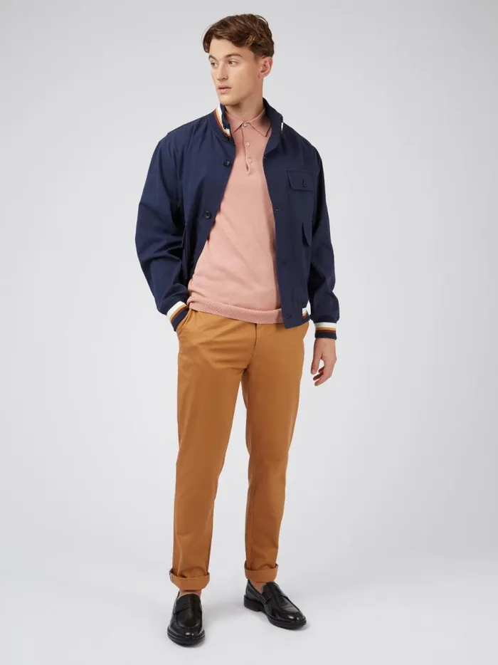 Ben Sherman Mod Knit Polos Men Signature Knit Polo Summer Knit Polo Pink Ben Sherman Mod Knit Polos Men Signature Knit Polo Summer Knit Polo Pink