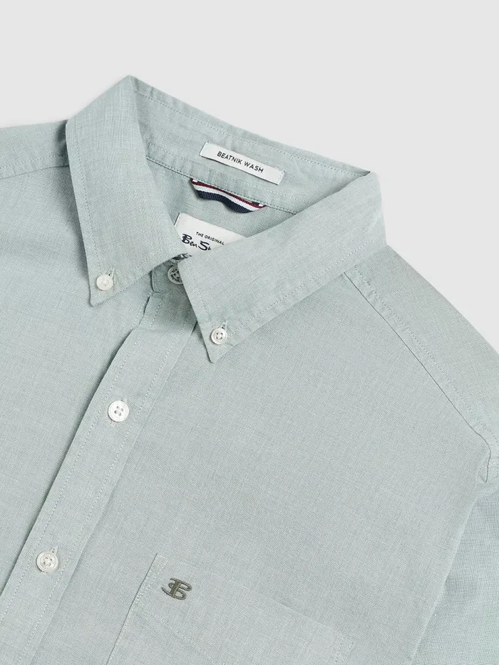Ben Sherman Oxford Shirts Men Brighton Oxford Organic Shirt 8211 Forest Green