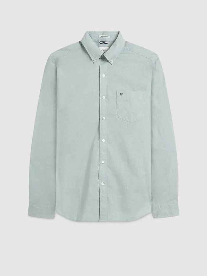 Ben Sherman Oxford Shirts Men Brighton Oxford Organic Shirt 8211 Forest Green